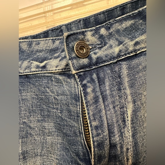 Smoke Rise Denim Distressed Paint Splatter Rip & Repair 36/32 - Picture 6 of 9